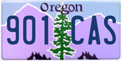 OR license plate 901CAS