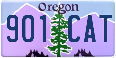 OR license plate 901CAT