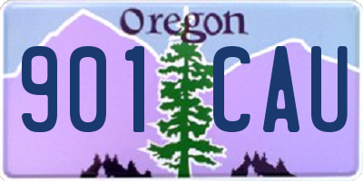 OR license plate 901CAU