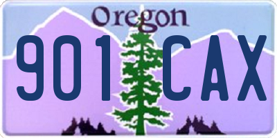 OR license plate 901CAX