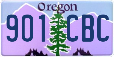 OR license plate 901CBC