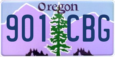 OR license plate 901CBG