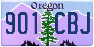 OR license plate 901CBJ