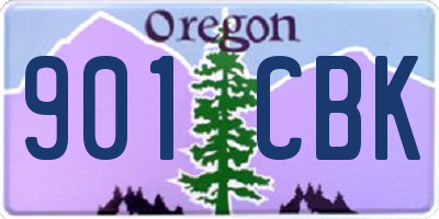 OR license plate 901CBK