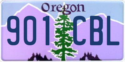 OR license plate 901CBL
