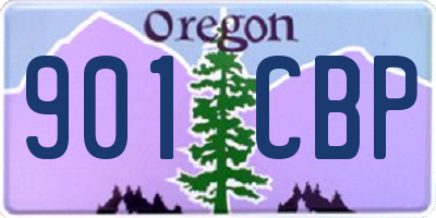 OR license plate 901CBP