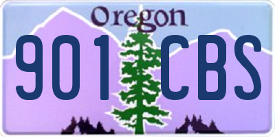 OR license plate 901CBS