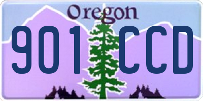 OR license plate 901CCD