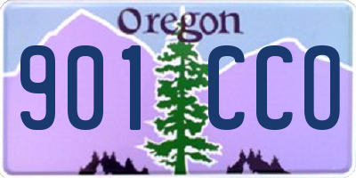 OR license plate 901CCO
