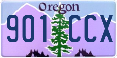 OR license plate 901CCX