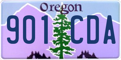 OR license plate 901CDA