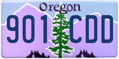 OR license plate 901CDD