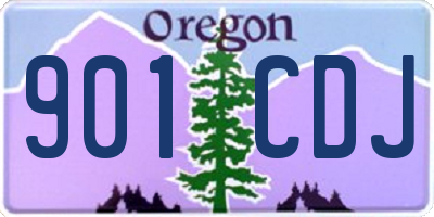 OR license plate 901CDJ