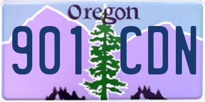 OR license plate 901CDN