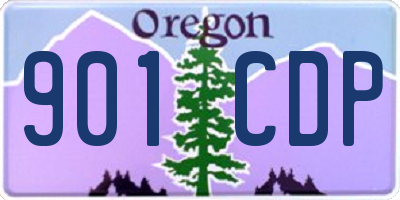 OR license plate 901CDP