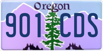 OR license plate 901CDS