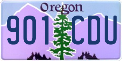 OR license plate 901CDU