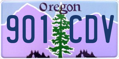 OR license plate 901CDV