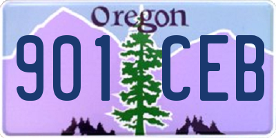 OR license plate 901CEB