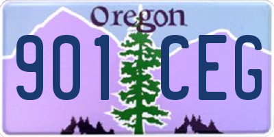 OR license plate 901CEG