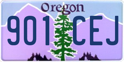 OR license plate 901CEJ