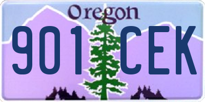 OR license plate 901CEK