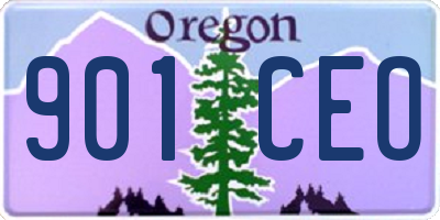 OR license plate 901CEO
