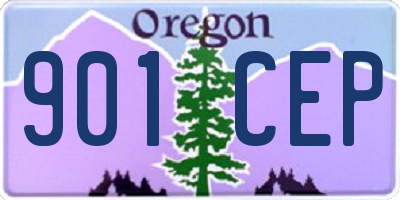 OR license plate 901CEP