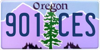 OR license plate 901CES