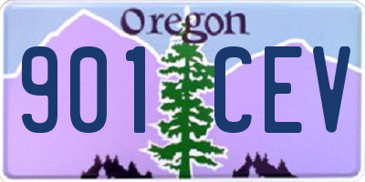 OR license plate 901CEV