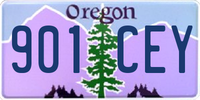 OR license plate 901CEY