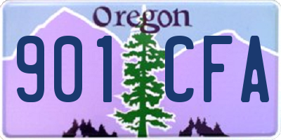 OR license plate 901CFA