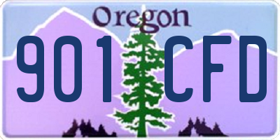 OR license plate 901CFD