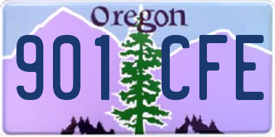 OR license plate 901CFE