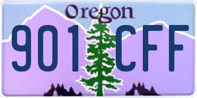OR license plate 901CFF