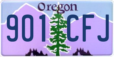 OR license plate 901CFJ