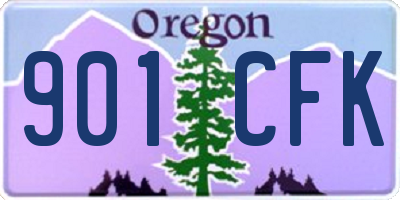 OR license plate 901CFK