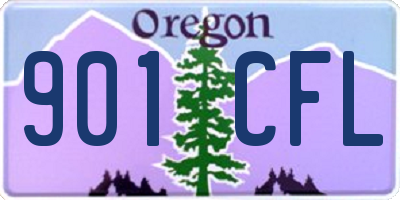 OR license plate 901CFL