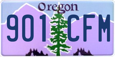 OR license plate 901CFM
