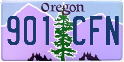 OR license plate 901CFN