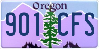 OR license plate 901CFS