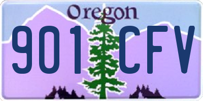 OR license plate 901CFV