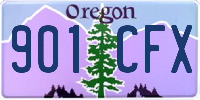 OR license plate 901CFX