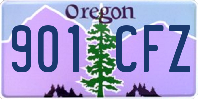 OR license plate 901CFZ