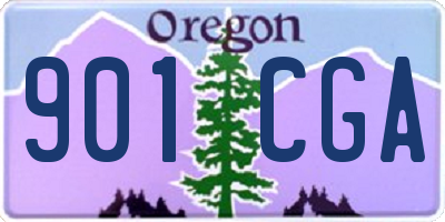 OR license plate 901CGA