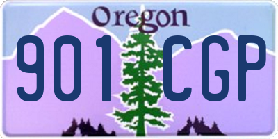 OR license plate 901CGP