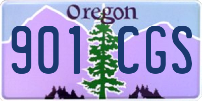 OR license plate 901CGS