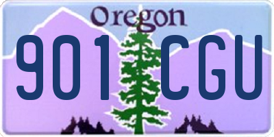 OR license plate 901CGU