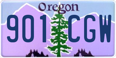 OR license plate 901CGW