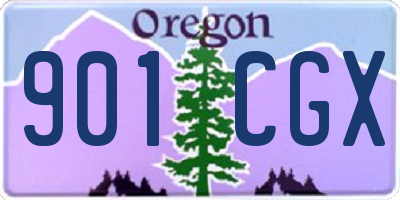 OR license plate 901CGX